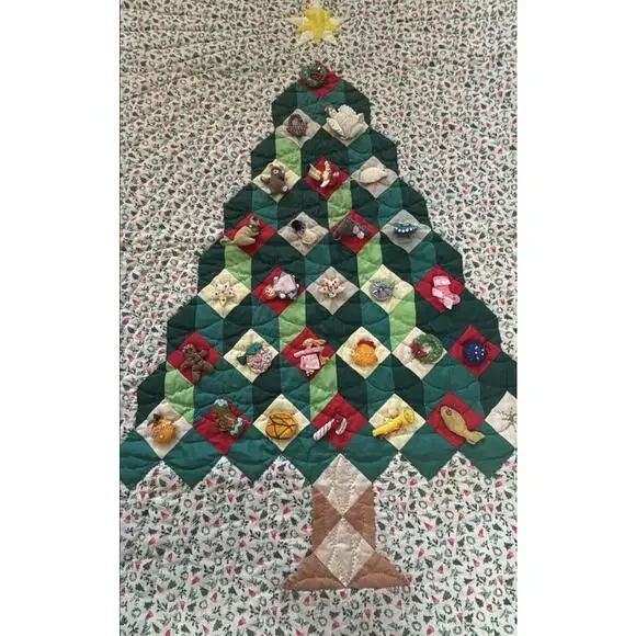 Christmas quilt Dated And Signed